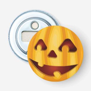 Décapsuleur Citrouille sculpté souriant design Halloween