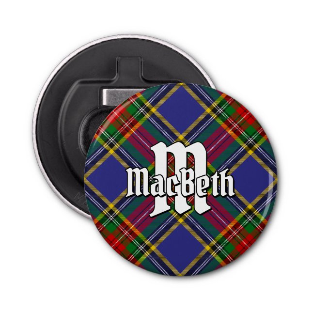 Décapsuleur Clan MacBeth Tartan Bottle Opener (Devant)