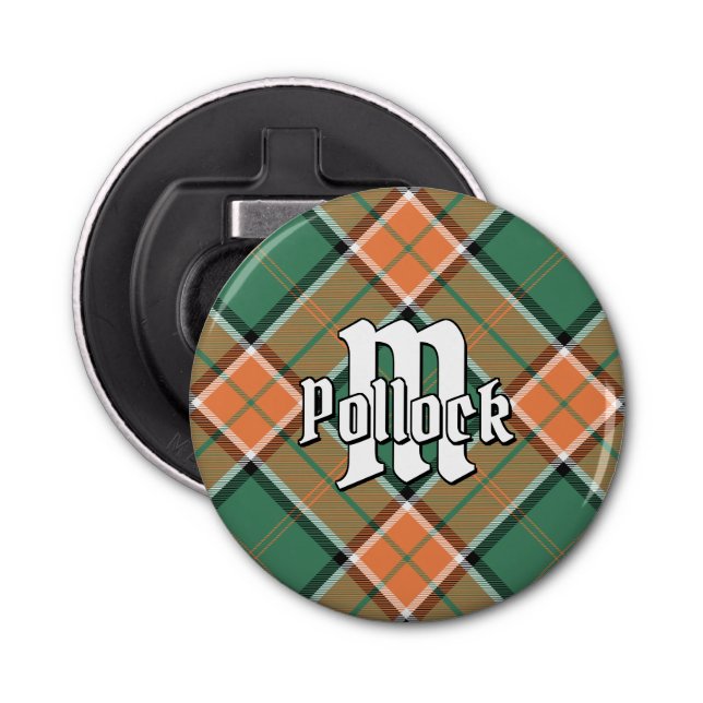 Décapsuleur Clan Pollock Tartan Bottle Opener (Devant)