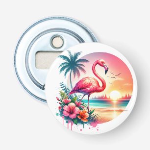 Décapsuleur Clipart Coucher de soleil flamant rose-93938