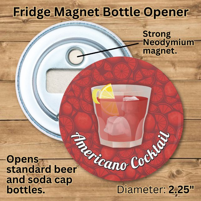 Décapsuleur Cocktail Americano (Créateur téléchargé)