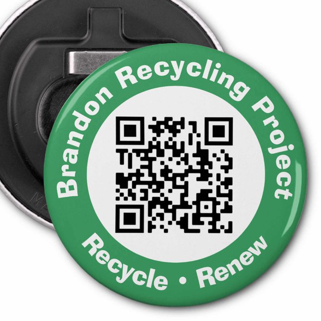 Décapsuleur Code QR du projet de recyclage Recycler et renouve (Créateur téléchargé)