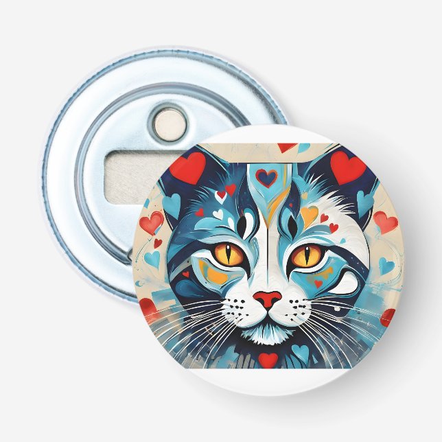 Décapsuleur Coeur de chat (Devant)
