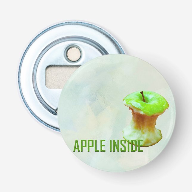 Décapsuleur Coeur vert pomme (Devant)
