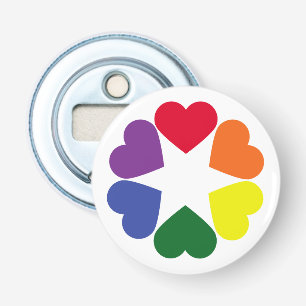 Décapsuleur Coeurs de fierté LGBT