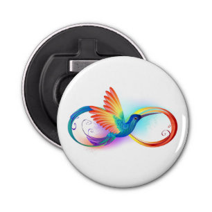 Décapsuleur Colibri arc-en-ciel avec symbole Infinity