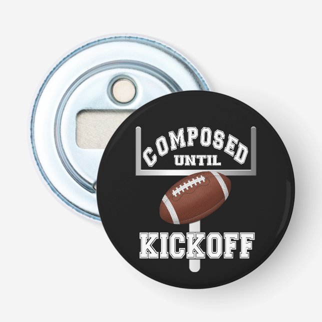 Décapsuleur Composé Jusqu'À L'Humour De Football De Kickoff (Devant)