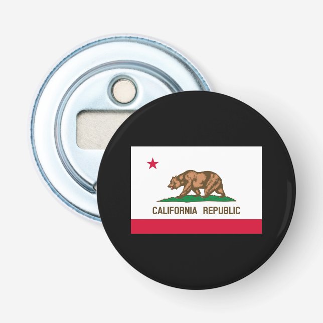 Décapsuleur Conception du drapeau de l'État de Californie (Devant)