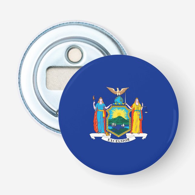 Décapsuleur Conception du drapeau de l'État de New York (Devant)