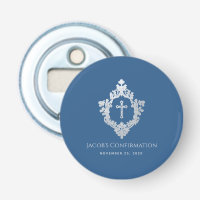 Confirmation de garçon Faveurs Classic Blue Vintag
