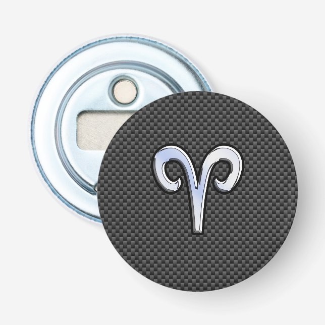 Décapsuleur Connexion Zodiac Aries au style fibre de carbone (Devant)