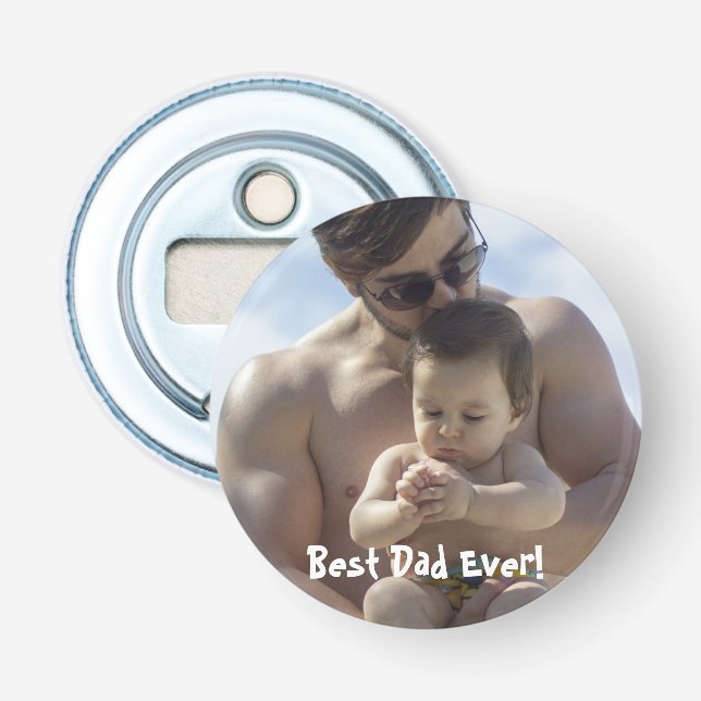 Décapsuleur Cool Meilleur papa Jamais Photo (Devant)