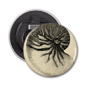 Décapsuleur Coque conique vintage noire et blanche