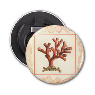 Décapsuleur Corail rouge avec bordure conique