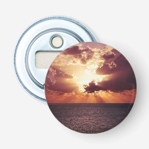 Décapsuleur Coucher de soleil nuageux au-dessus de l'horizon m