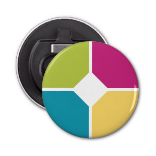 Décapsuleur COULEURS D'ÉTÉ Quadrants Texte facultatif