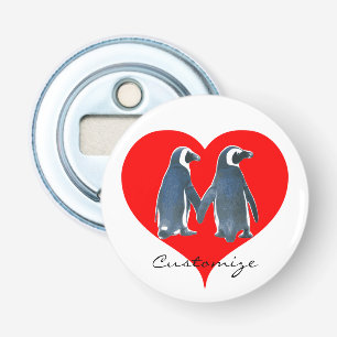 Décapsuleur Couple de pingouin Inséparable Red Heart Thunder_