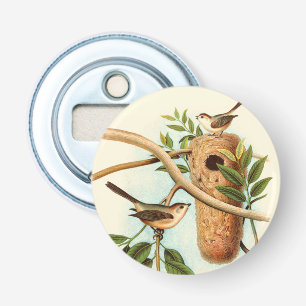 Décapsuleur Couples d'oiseau sur un nid été perché sur une