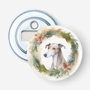 Décapsuleur Couronne de Noël Greyhound Chien de fête
