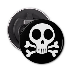 Décapsuleur Crâne éffrayant sur un arrière - plan noir