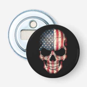 Décapsuleur Crâne personnalisable de drapeau américain