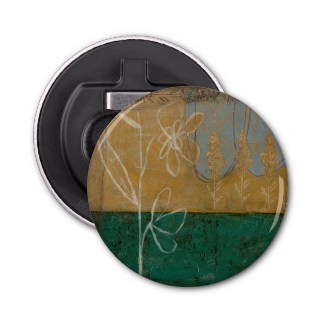 Décapsuleur Croquis floral avec Fleur sauvage et Plante (Devant)