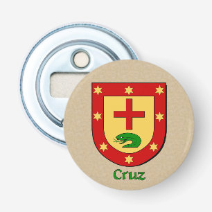 Décapsuleur Cruz Armoiries héraldiques sur le modèle de parche