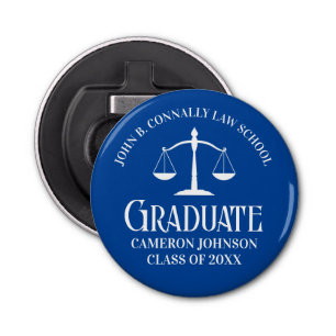 Décapsuleur Custom Blue Law School Graduation Keepsaké