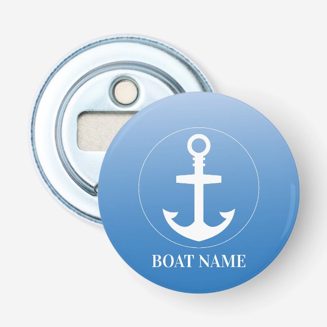Décapsuleur Custom Boat Name Bottle Openers Nautical Bar Gift (Devant)