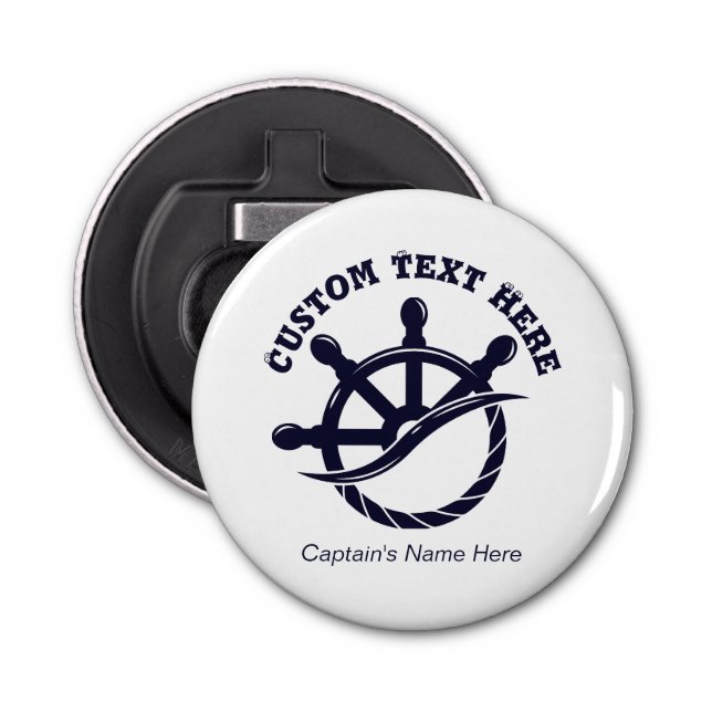 Décapsuleur Custom Captain Boat Nautical Gift (Devant)