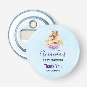 Décapsuleur Cute Aquarelle Mère Lion & Baby shower Cub