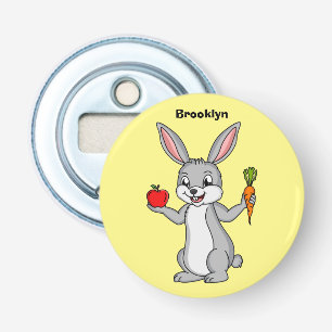 Décapsuleur Cute bunny rabbit with vegetables