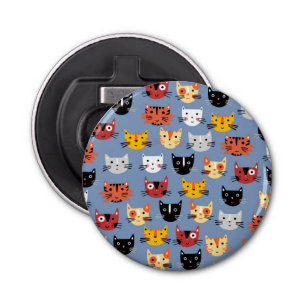 Décapsuleur Cute chat Motif bleu