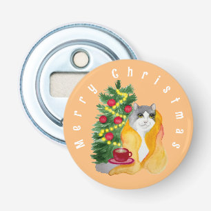 Décapsuleur Cute chat sous une couverture confortable avec une