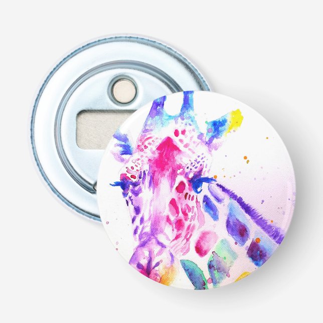 Décapsuleur Cute Giraffe Zoo Animal Favour Floral  (Devant)