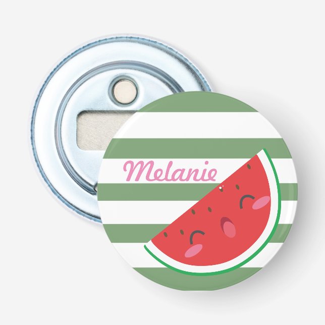 Décapsuleur Cute Kawaii Watermelon Personnalisé (Devant)