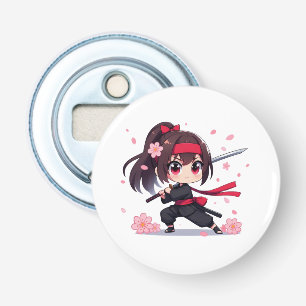 Décapsuleur Cute ninja guerrière fille en fleur
