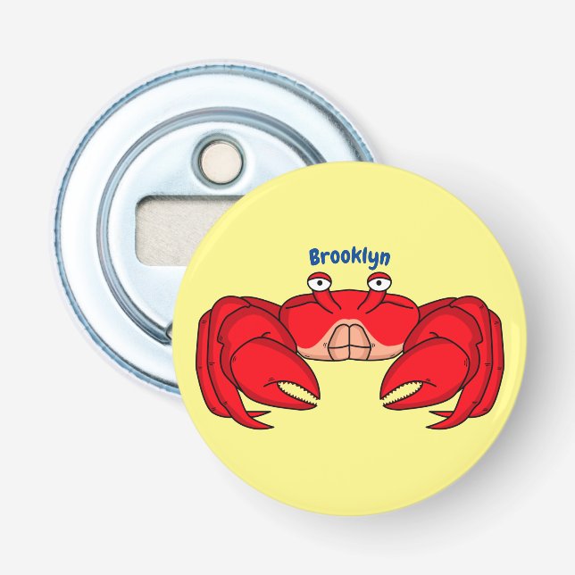 Décapsuleur Cute red crab cartoon (Devant)