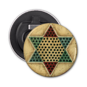 Décapsuleur Damier chinois vintage par le harpiste d'Ethan