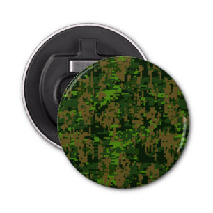 Décapsuleur Décor de Camouflage vert numérique de style Woodla