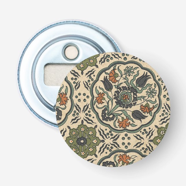 Décapsuleur Décor Floral Perse Carrelage (Devant)