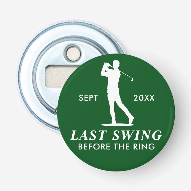 Décapsuleur Dernière swing avant le Bachelor de golf de Ring (Devant)