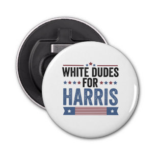 Décapsuleur Des Mecs Blancs Pour Harris Appuient Le Président 