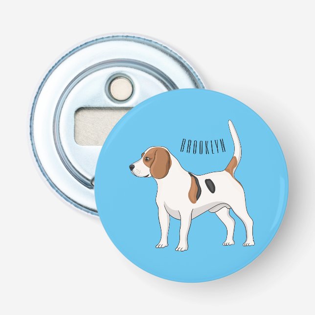 Décapsuleur dessin animé de chien beagle (Devant)
