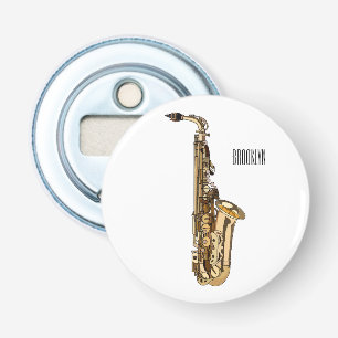 Décapsuleur dessin animé saxophone