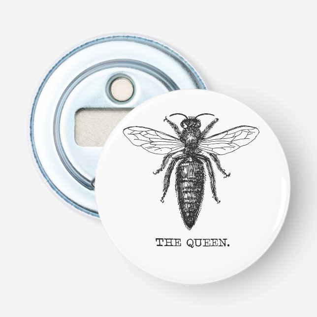 Décapsuleur Dessin classique de l'illustration de Queen Bee (Devant)
