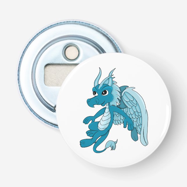 Décapsuleur Dessin du Dragon Bleu (Devant)