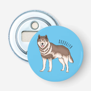 Décapsuleur dessin humoristique sibérien husky