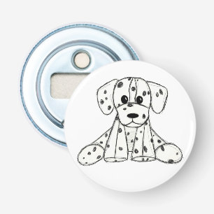 Décapsuleur Dessin simple de contour de chien en peluche dalma