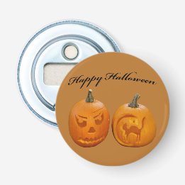 Décapsuleur Deux citrouilles Joyeux Halloween